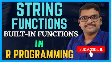 STRING FUNCTIONS (BUILT-IN FUNCTIONS) IN R - PROGRAMMING || BUILT-IN FUNCTIONS IN R - PROGRAMMING