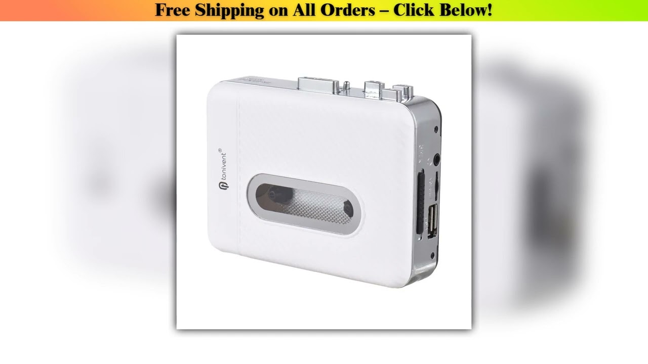 TONIVENT Cassette Tape to MP3 Converter Cassette To MP3 Card Player U Disk Tape Recorder to MP3