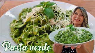 FIDEOS VERDES ( con crema 😋)- Rapidísima y Rico - Silvana Cocina (receta completa)