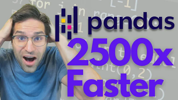 Speed up slow pandas python code by 2500x