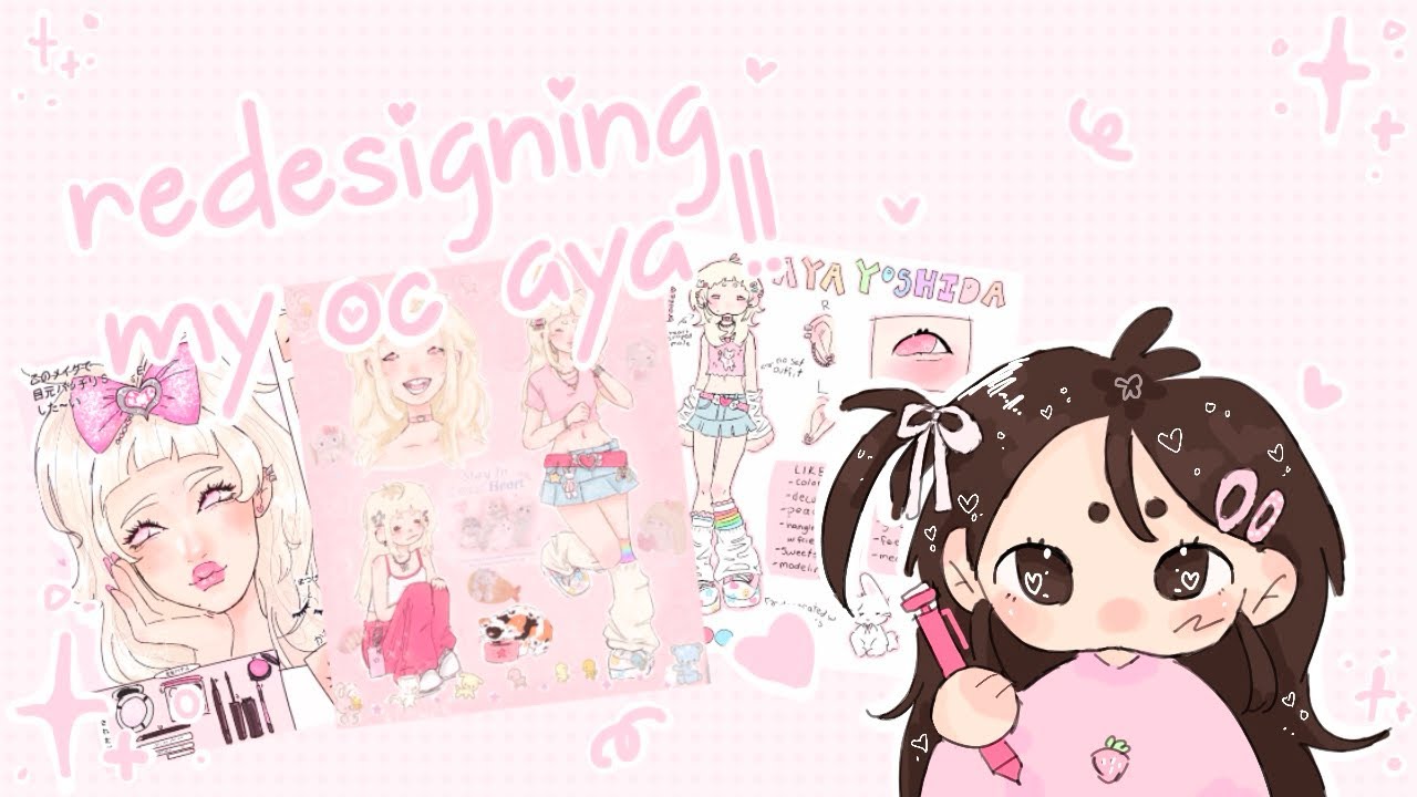 redesigning my oc !!🌸🐰 (ft. aya) - YouTube