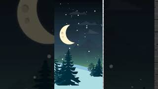 Winter Night Scene Animated