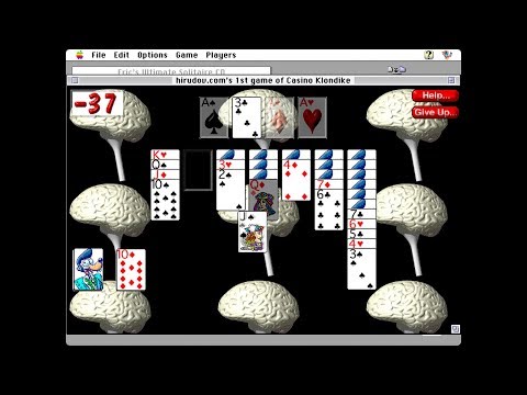 Apple Macintosh Longplay - Eric's Ultimate Solitaire CD - Casino Klondike