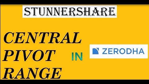 Central Pivot Range CPR in Zerodha