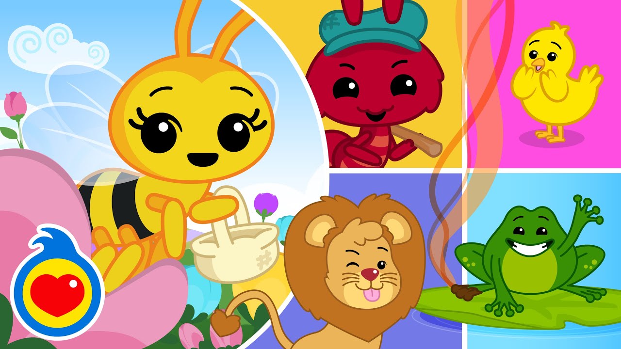 Ape Piccolina 🐝💛+ Altri Animali ♫ Canzoni per Bambini 🤍 Plim Plim - Un Eroe del Cuore