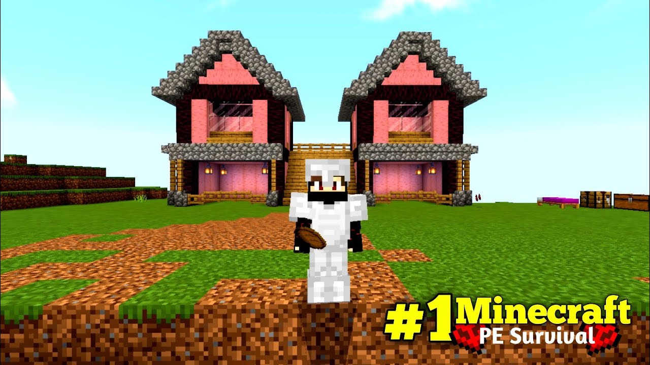 I STARTED MINECRAFT PE SURVIVAL SERIES IN HINDI 1.21 EP 1 - YouTube