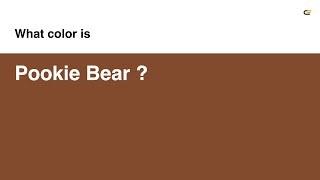 Pookie Bear color #824b2e hex color - Orange color - Cool color 824b2e Honey Bear Color E8c281 Hex Color Orange Color Cool Color E8c281