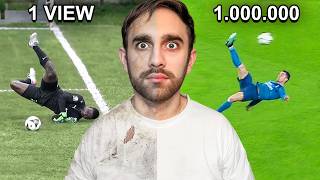 1 vs 1,000,000 Views Football TikToks!