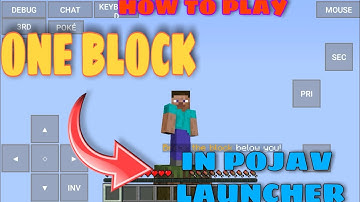 How To Play One Block In Pojav Launcher || YTE GAMING ||