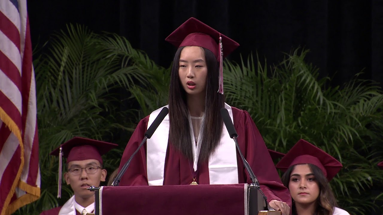 Plano Senior High School Graduation Karen Chen Valedictorian YouTube