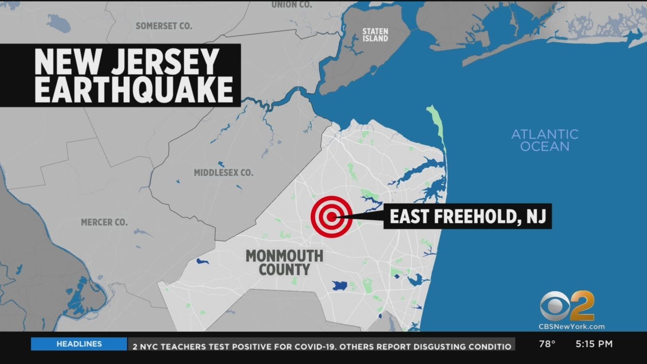 Magnitude 3.1 Earthquake Hits Central New Jersey YouTube