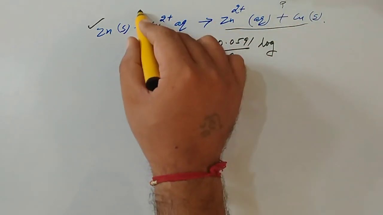 015_nernst equation, equilibrium constant, Gibbs free energy relation