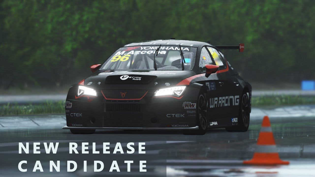rFactor 2 - New Release Candidate Update - Rain effect test - Cupra TCR 2019