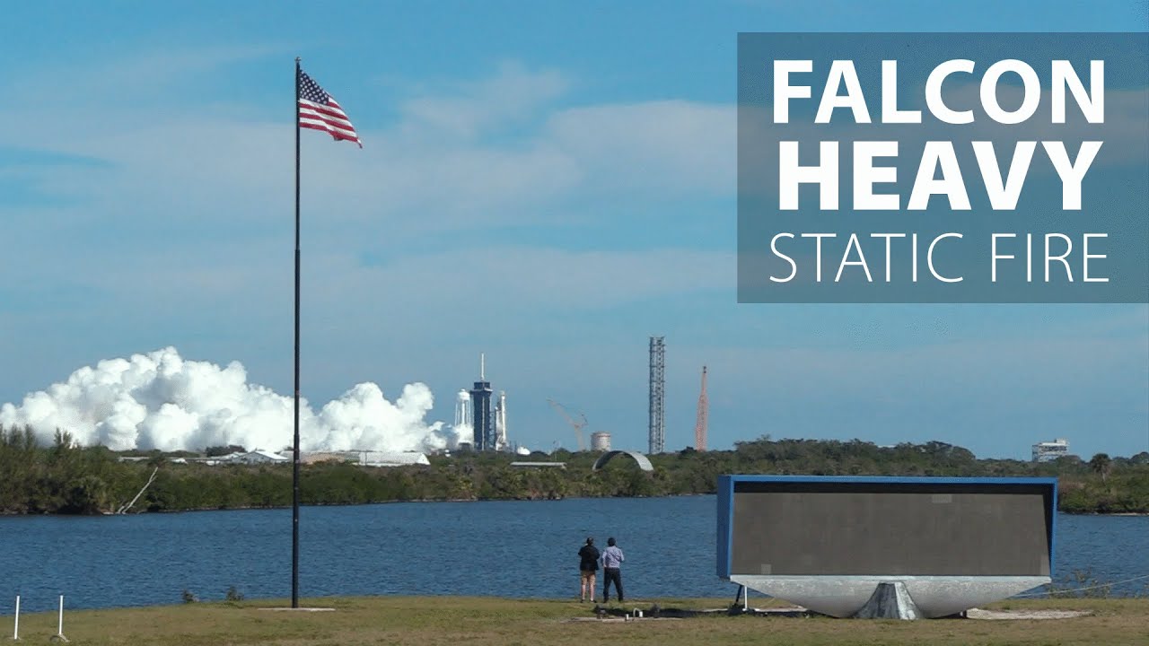 Watch live as SpaceX test fires its Falcon Heavy rocket - YouTube