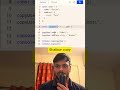shallow copy 🚀 #shorts #coding #ytshorts #computerprogramming