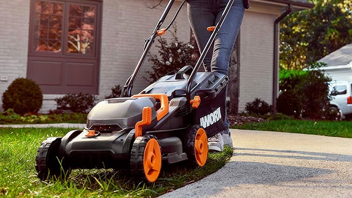 WORX WG779 40V 14 Lawn Mower with Grass Collection Bag and Mulcher (2 x  4.0 Ah Batteries and 1 x Charger) Black WG779 - Best Buy