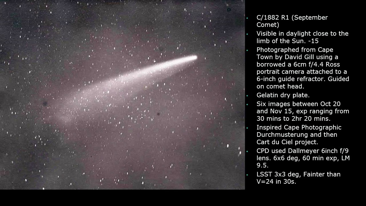 2019 BAA George Alcock Lecture - A brief history of comet photography