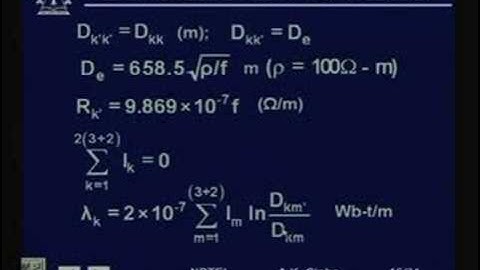Lecture -4 Inductance Calculation (Three Phase)