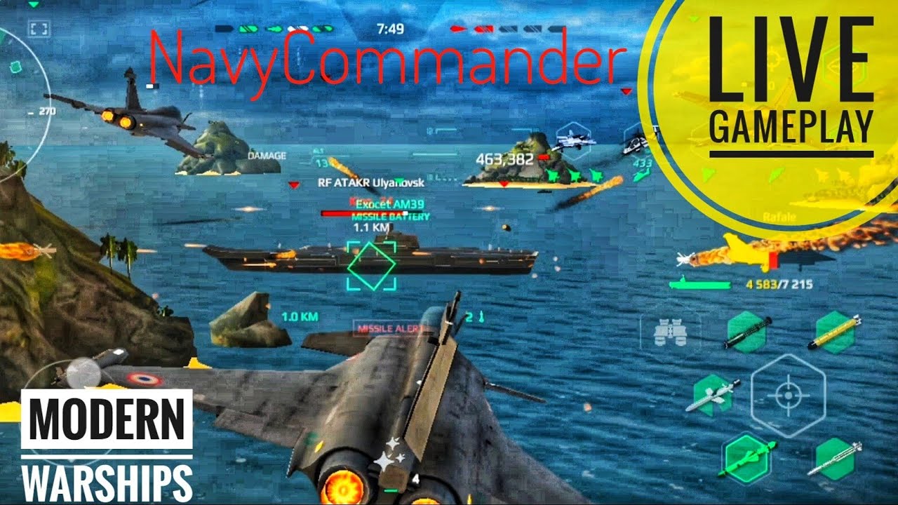 Modern Warships Live Streaming By NavyCommander