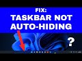 How to FIX: Taskbar Not Auto-Hiding on Windows