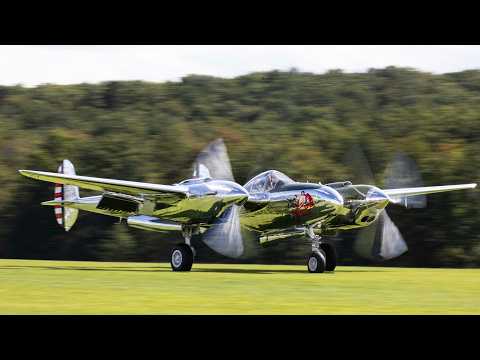 Hear the Lockheed P-38 Lightning 🔥 Pure Engine Sound
