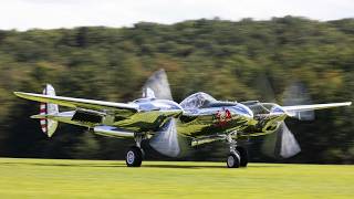 Hear the Lockheed P-38 Lightning 🔥 Pure Engine Sound Hear the Lockheed P-38 Lightning 🔥 Pure Engine Sound