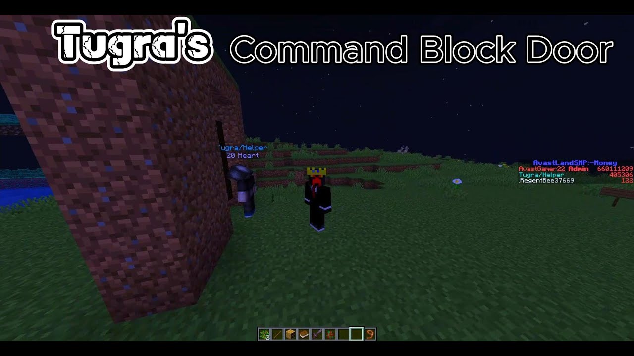 tugra command block door (making) - YouTube