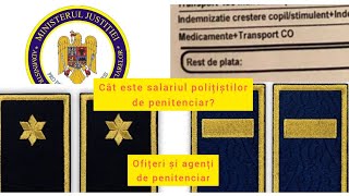 Prezint fluturașii cu SALARIUL polițiștilor de penitenciare! ofițeri și agenți