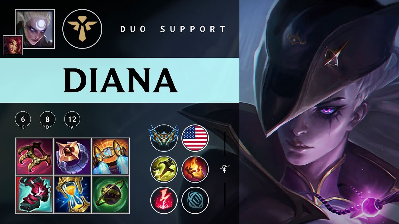 Diana Support vs Seraphine - NA Challenger Patch 25.24