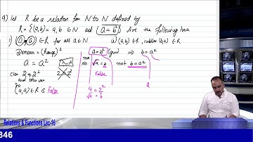 Relations & functions Lec-16 by Sameer Kohli sir
