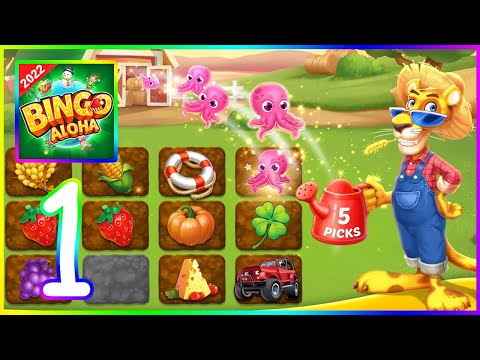 Bingo Aloha - Live Bingo Games‏ - Gameplay walkthrough Part 1 (iOS, Android)