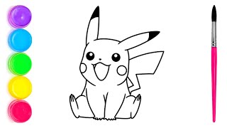How to Draw Pikachu - Pikachu Drawing and Color screenshot 3