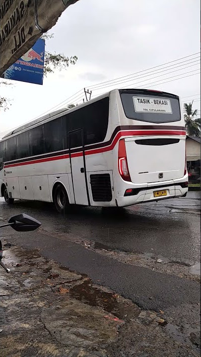 Story Wa Bus Primajasa Tasik Bekasi AC Bisnis Berjalan Syahdu Saat Hujan