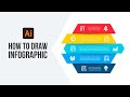 How to create 5 steps infographic: Illustrator tutorial