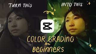 How To Color Grade From 0 Using ONLY Capcut (NO PC) / Asian, Japanese, Chinese, Korean Film Style