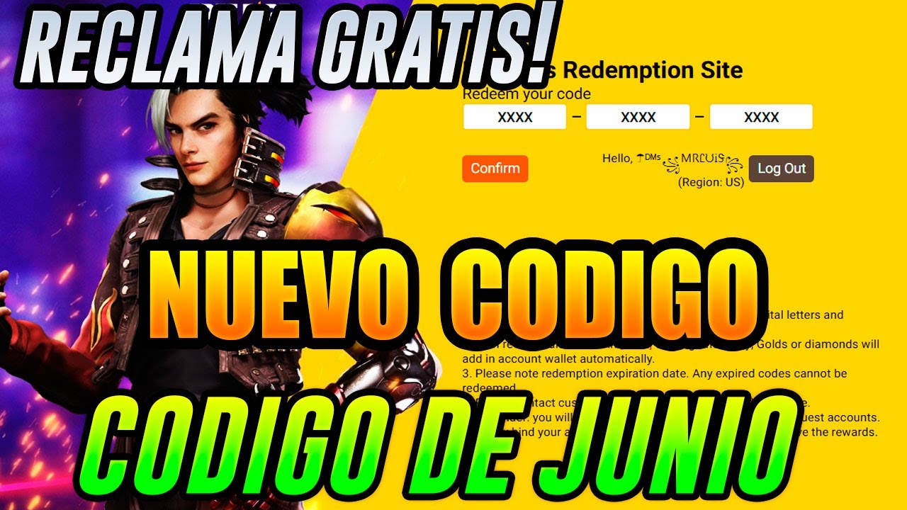 Códigos Free Fire gratis disponibles - 1 de junio de 2021