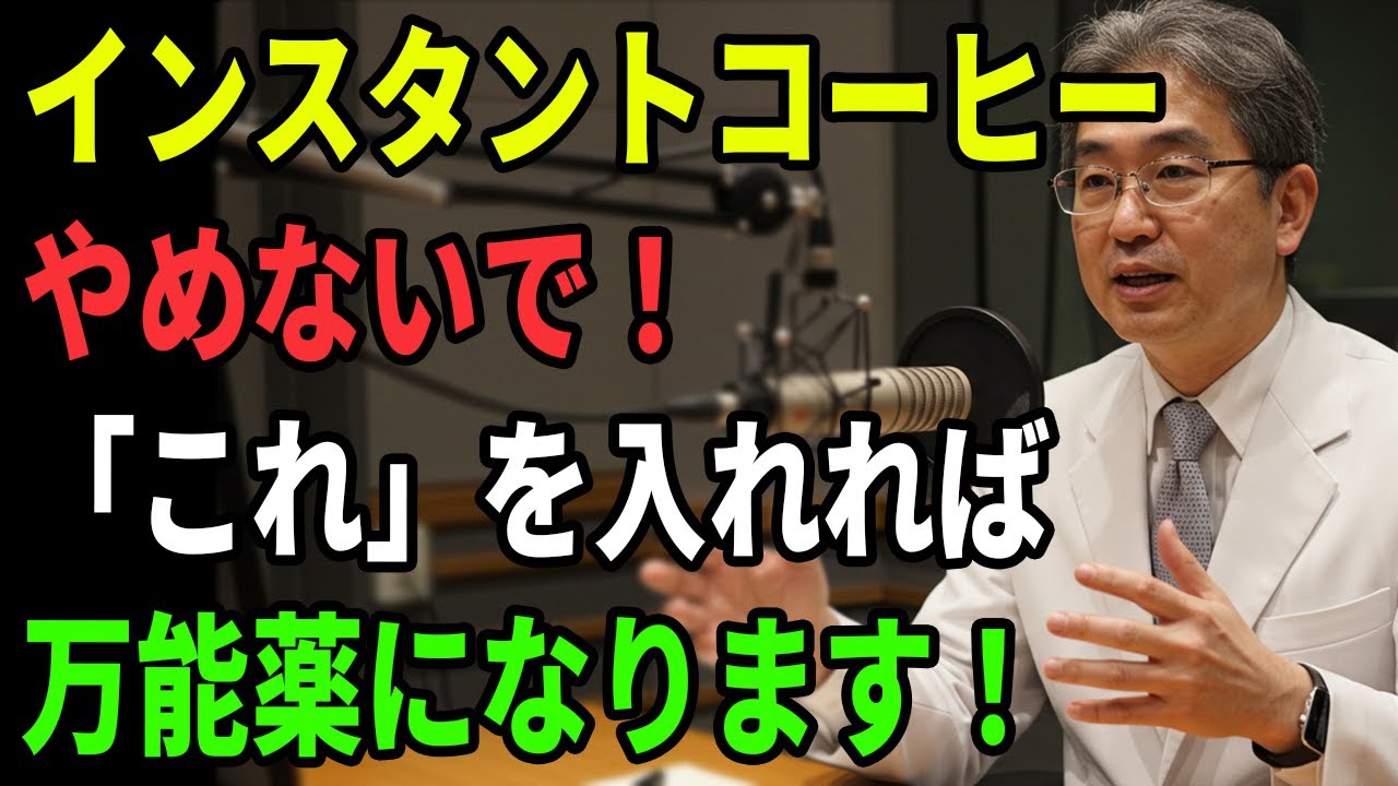 インスタントコーヒー、やめなくていい！「これ」を入れれば万能薬になります｜健康に良いインスタントコーヒー