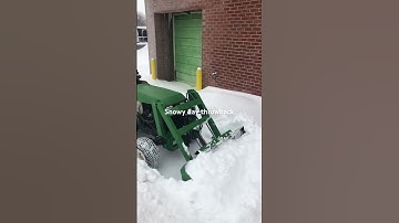 Snowy day throwback at the factory #shorts #johndeere #frontendloader