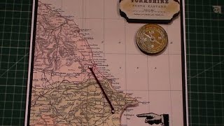88. Card Tutorial: Unusual Map Birthday Travel Card complete with blooper.. 88. Card Tutorial: Unusual Map Birthday Travel Card complete with blooper..