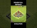 Evolution Power full defence #coc
