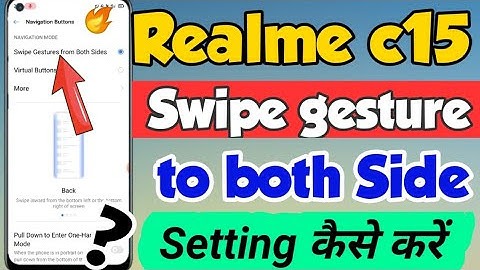 Realme c15 mein Swipe gesture navigation key setting kaise kare |Swipe gesture Setting in realme c15