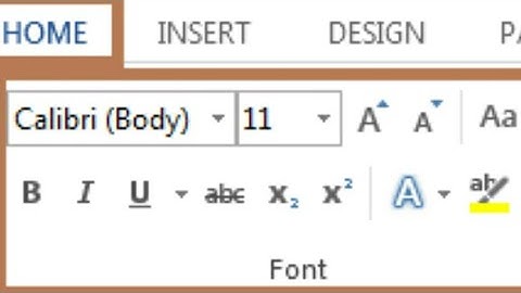 Font Group in Microsoft Word 2010