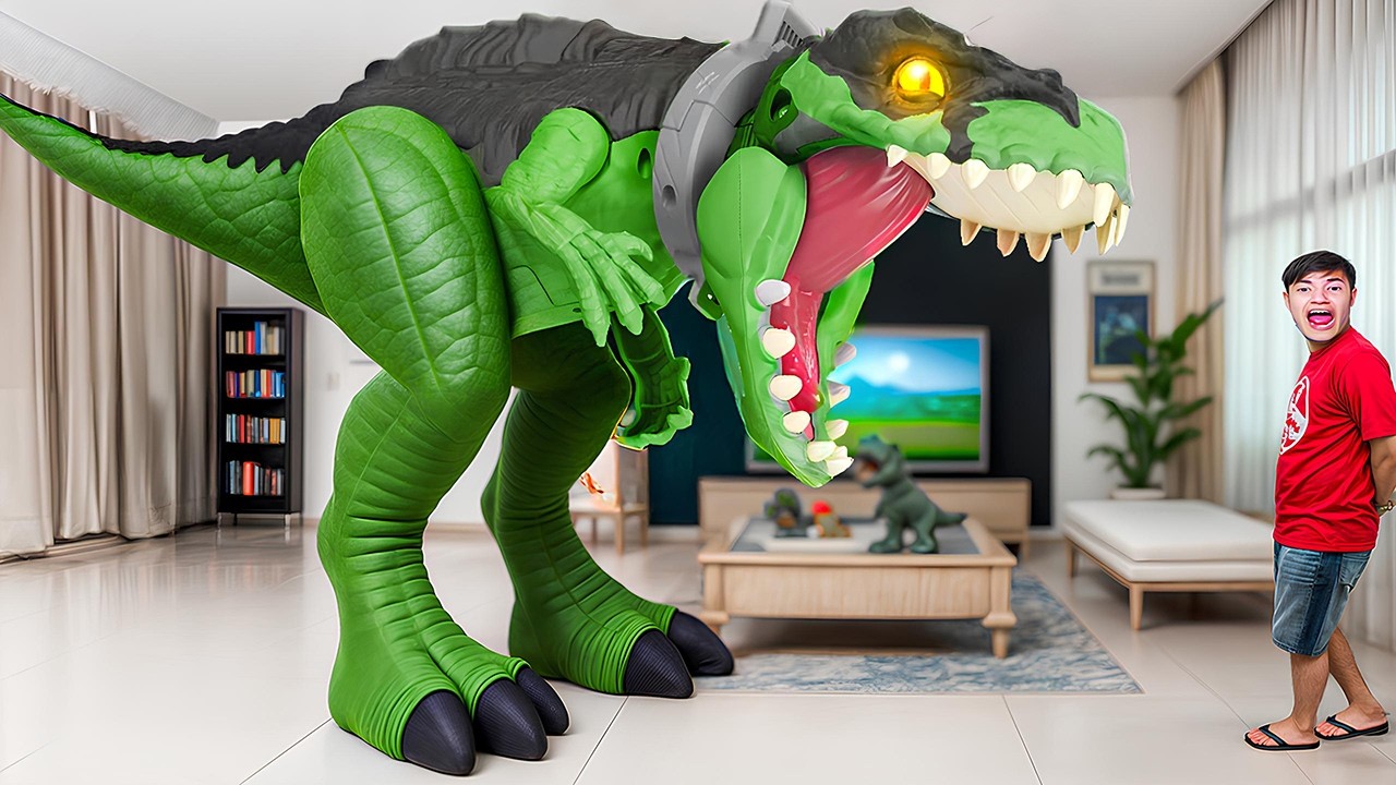 OS DINOSSAUROS FICARAM GIGANTES! E QUEREM ME PEGAR!