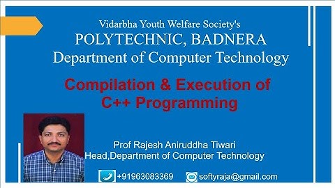 Compile & Execute | Prof Rajesh Tiwari