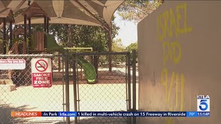 Vandals Spray Paint Racist Graffiti