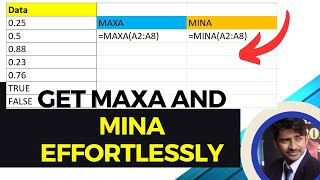 Leveraging MAXA and MINA Functions in Excel for Data Insights