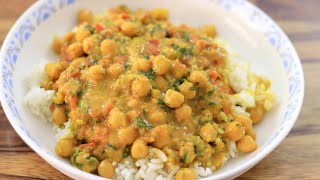 Vegan ρεβίθια κάρυ