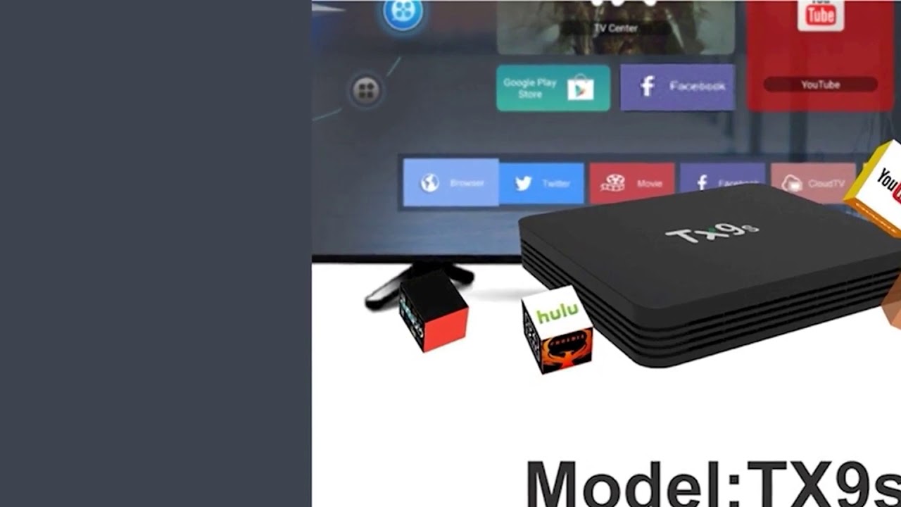 TX9s Android Smart TV Box Amlogic S912 2 ГБ 8 ГБ 4K 60fps TV box 2,4G Wifi 1000M Google