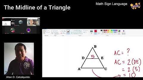 MATH SIGN | Grade 9 | The Midline of a Triangle