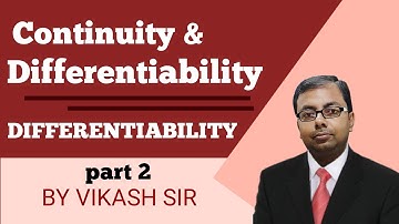 Continuity And Differentiability Class 12 I Differentiability of a Function I differentiation I